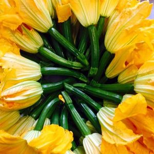 Courgette flowers